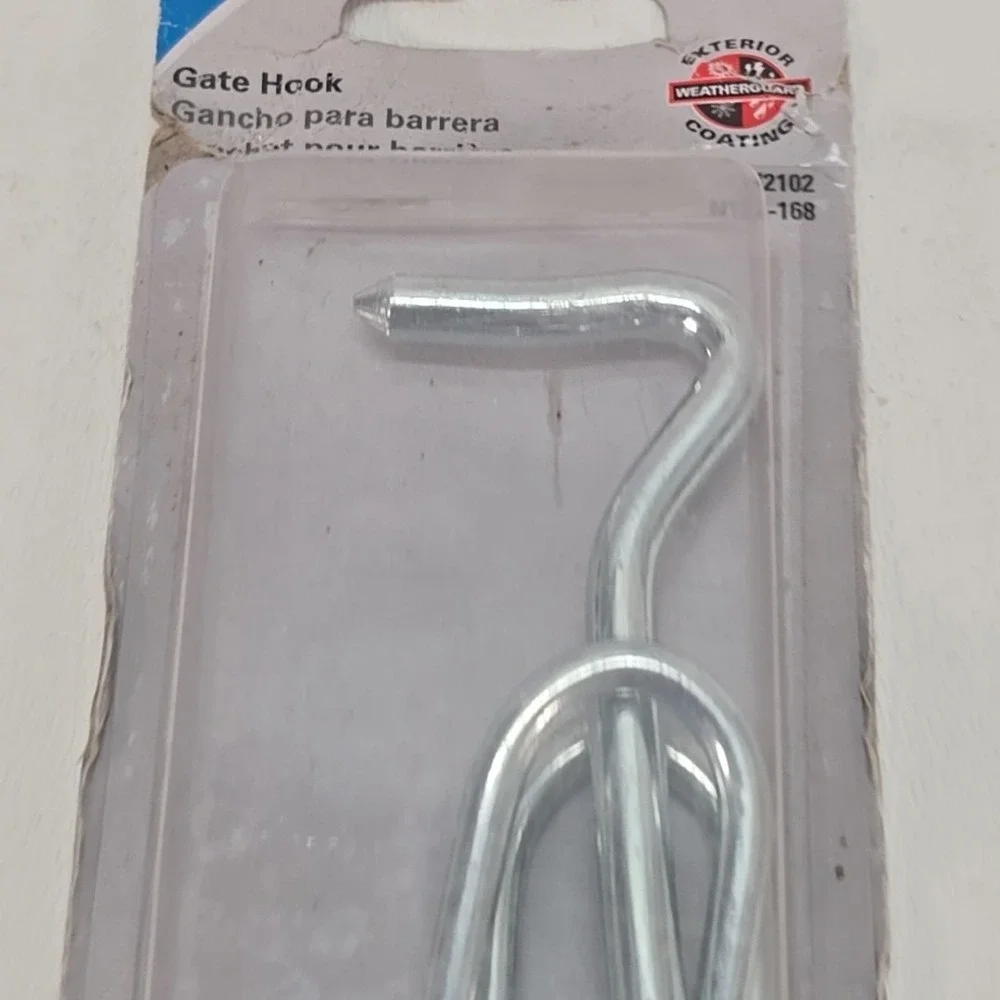 National Hardware 4 Inch Gate Hook ~ Zinc Plated~N122-168 V2102